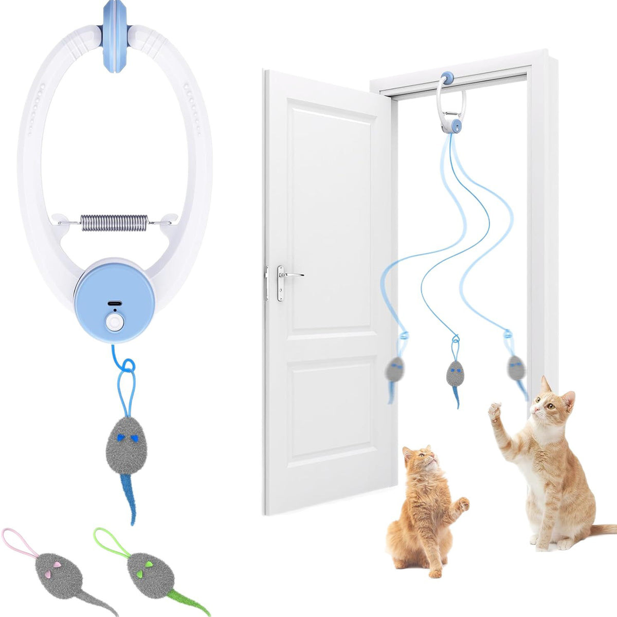 Sound Making Bird Cat Teaser Toy - cat product photo (view 6)