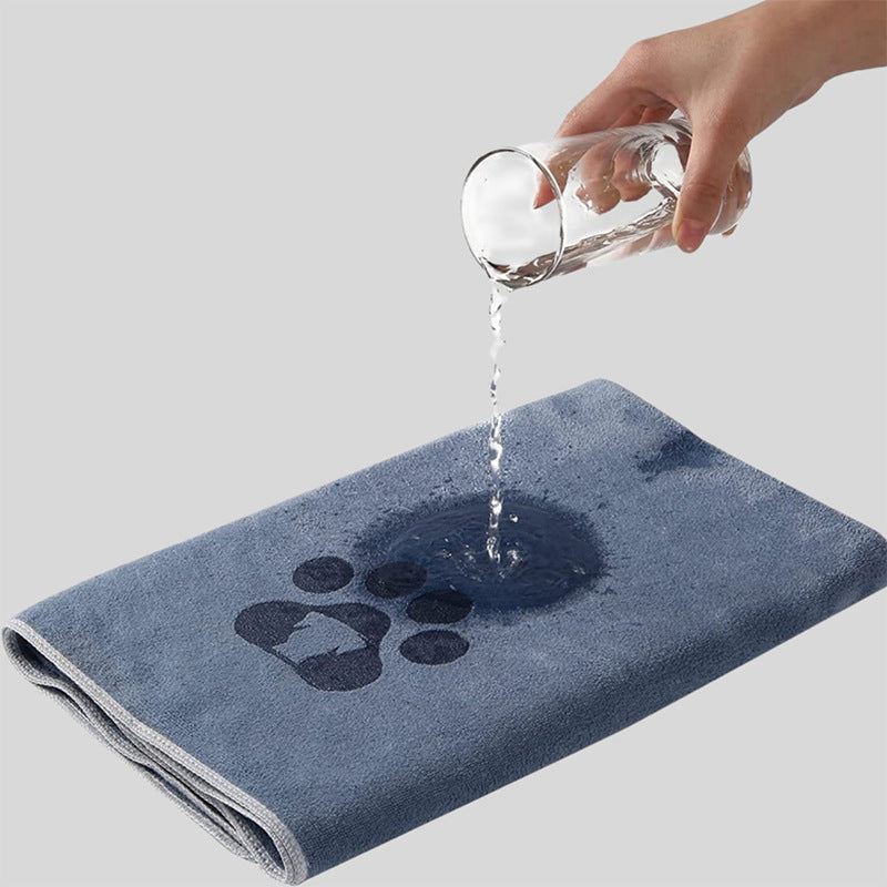 Coral Fleece Bathing Towel for Pet Cleaning - pet product photo (view 4)