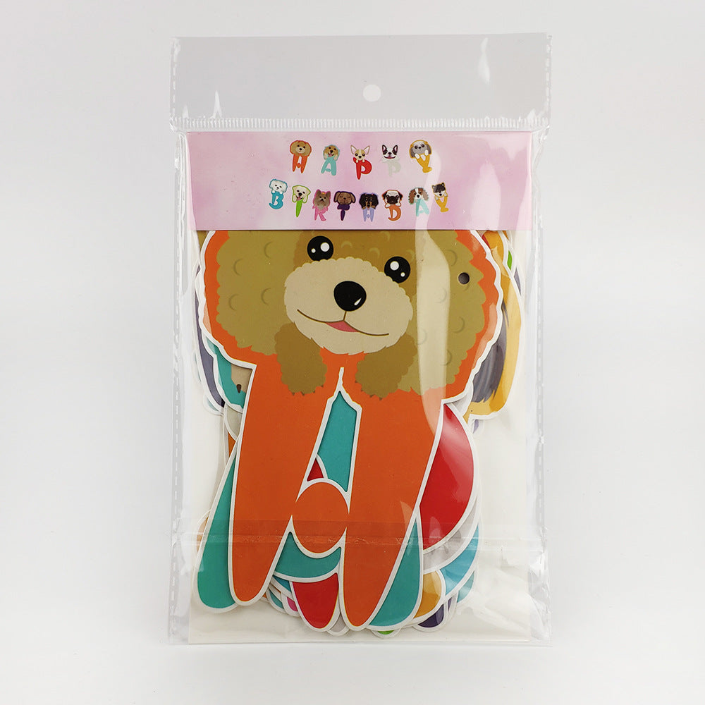The Happy Birthday Banner Where Every Letter Is a Dog - dog product photo (view 5)