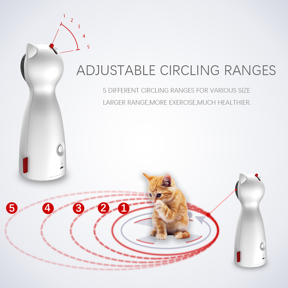 Automatic Laser Cat Toy Tower - cat product photo (view 3)