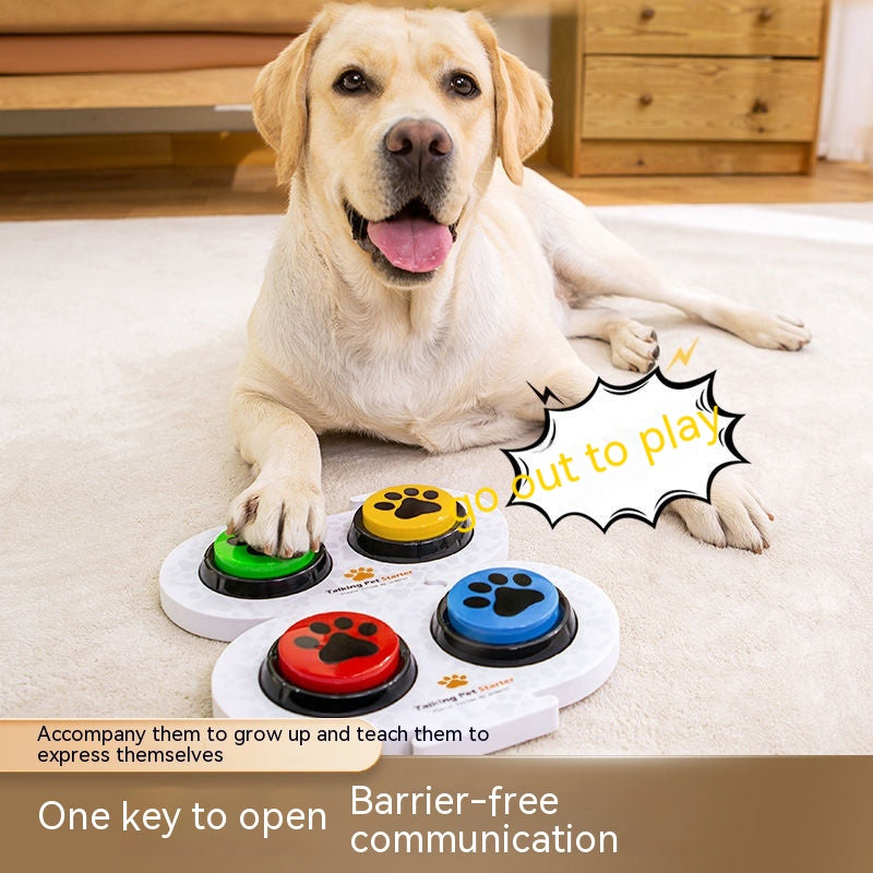 Recordable Dog Talking Buttons Set - dog product photo