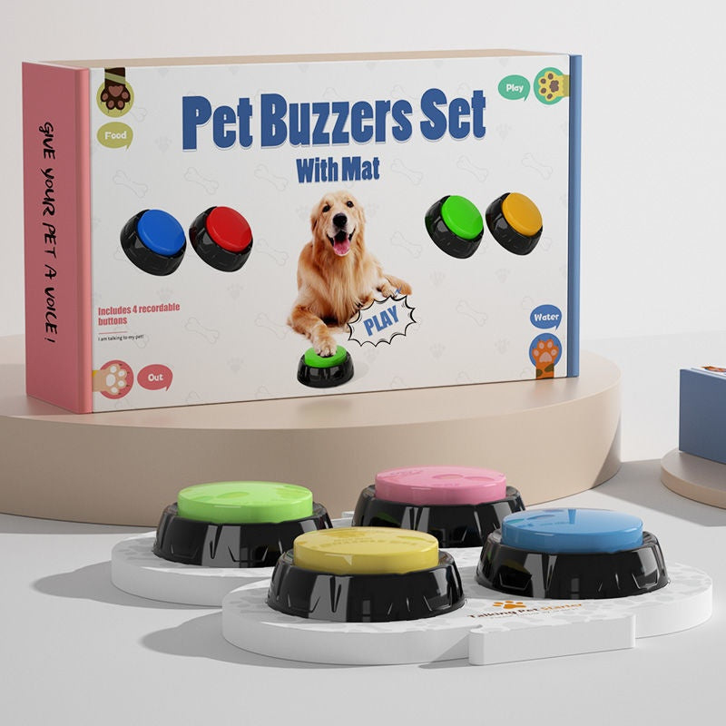 Recordable Dog Talking Buttons Set - dog product photo (view 4)
