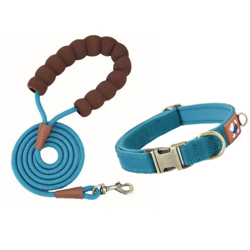 Dog Collar Webbing with Space Cotton Lining Adjustable Neck - dog product photo (view 10)