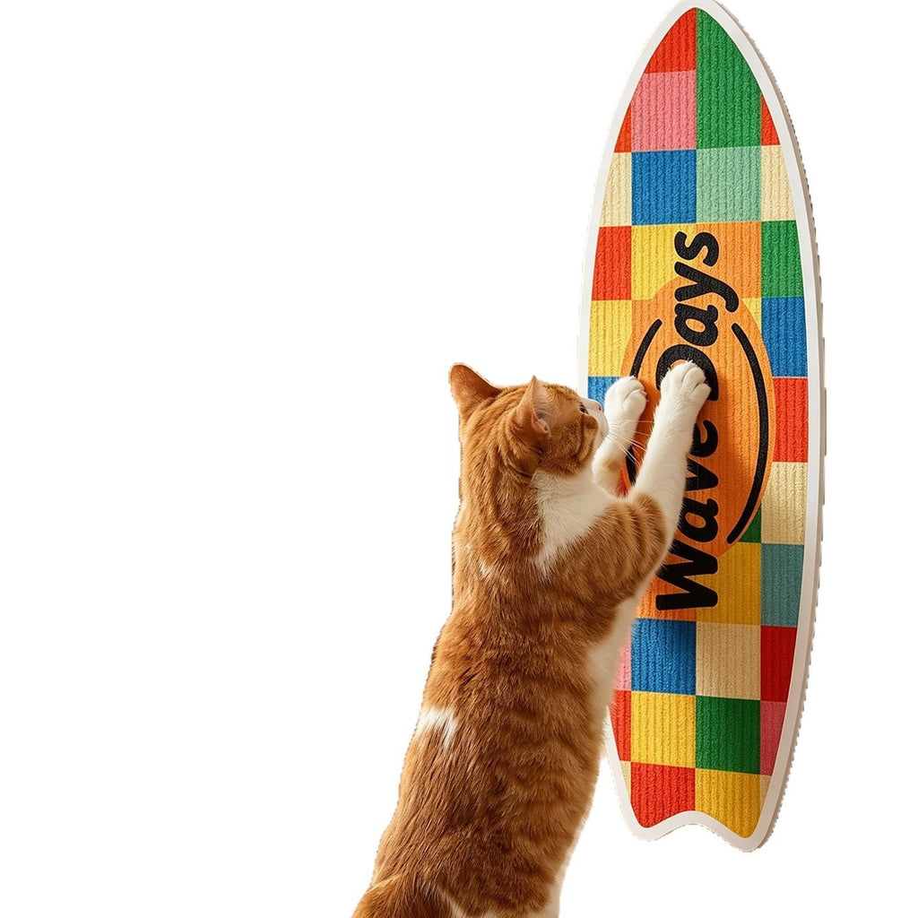 Rectangular Cat Scratcher with Felt Pads - cat product photo (view 6)