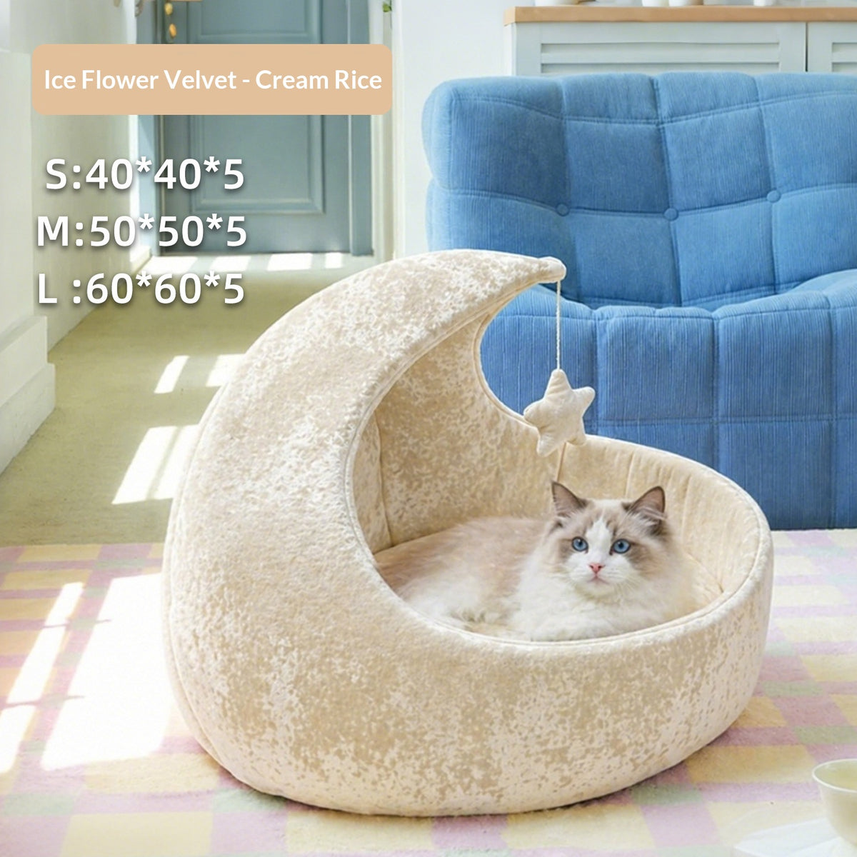 Starry Sky Moon Bed, For a Cat With a Flair for Drama - cat product photo (view 9)