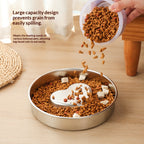 Thickened Stainless Steel Slow-feeding Pet Bowl - pet product photo (view 3)