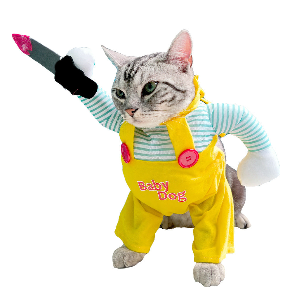 Warrior Costume with Toy Sword for Dogs (view 2)