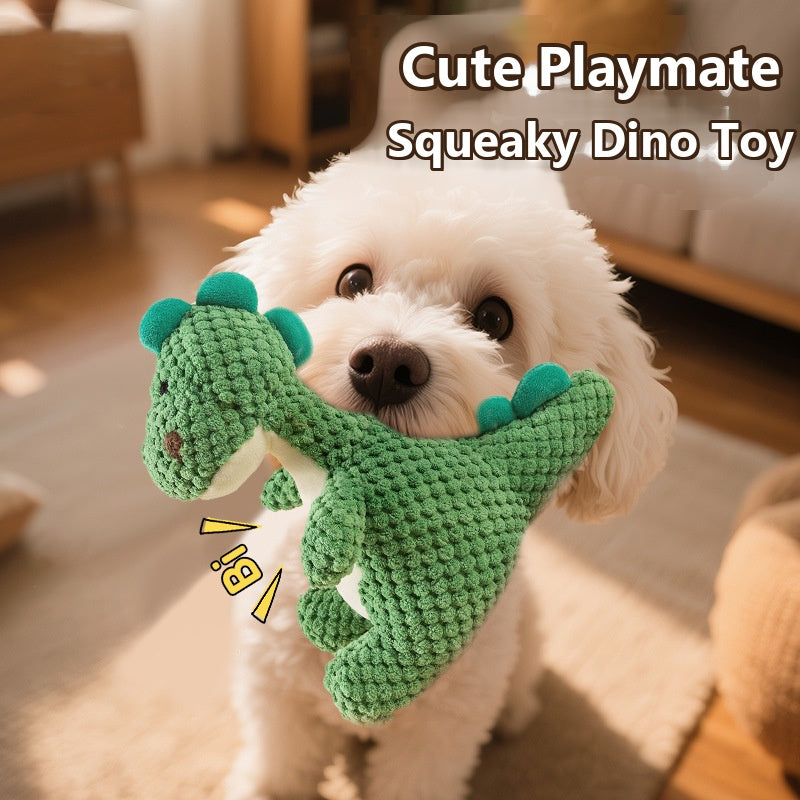 Dog Squeaky Plush Dinosaur Toy for Toy Poodles & Small - dog and cat product photo (view 3)