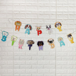 The Happy Birthday Banner Where Every Letter Is a Dog