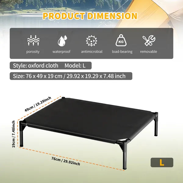 Elevated Mesh Bed for Pets Who Run Hot - pet product photo (view 4)