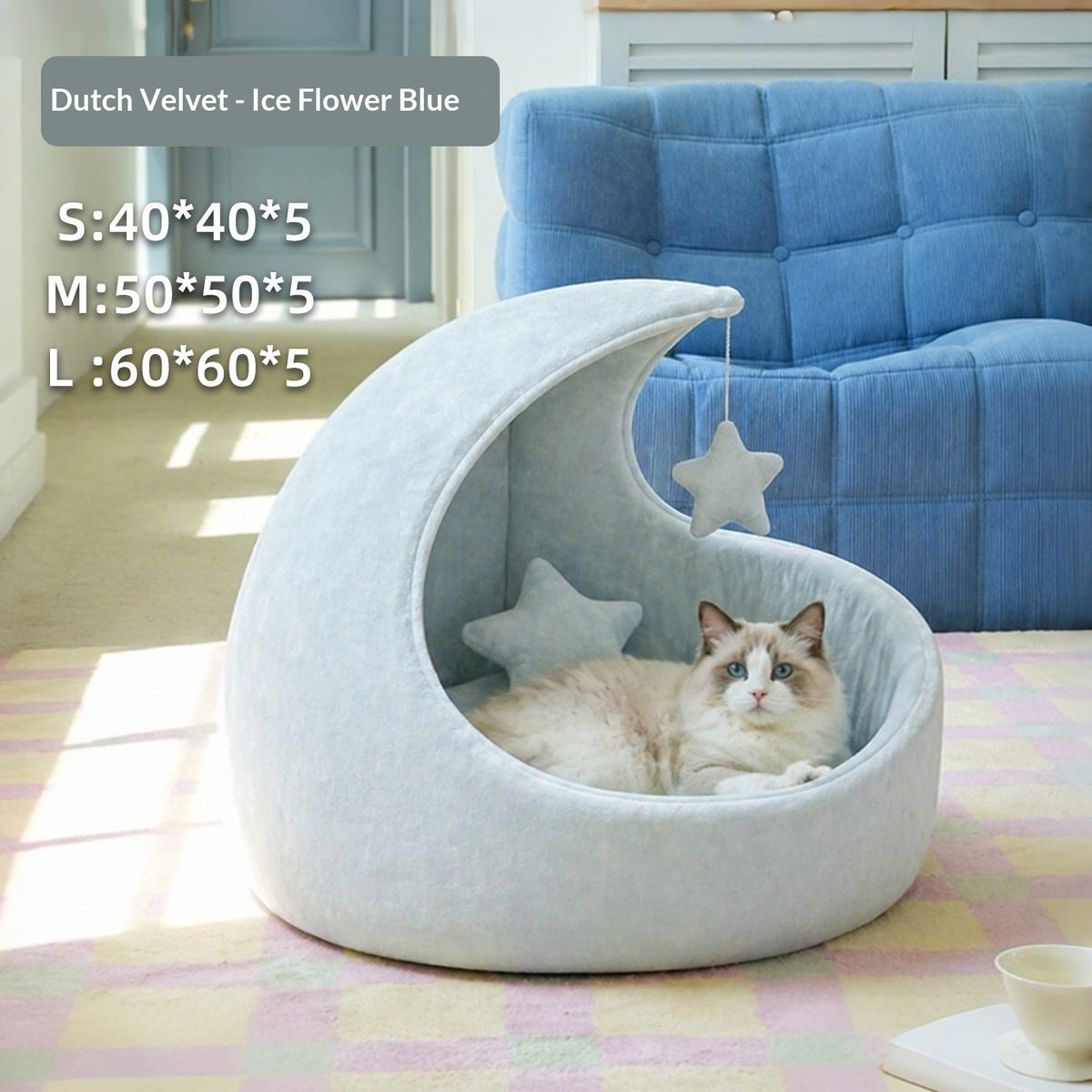 Starry Sky Moon Bed, For a Cat With a Flair for Drama - cat product photo (view 10)