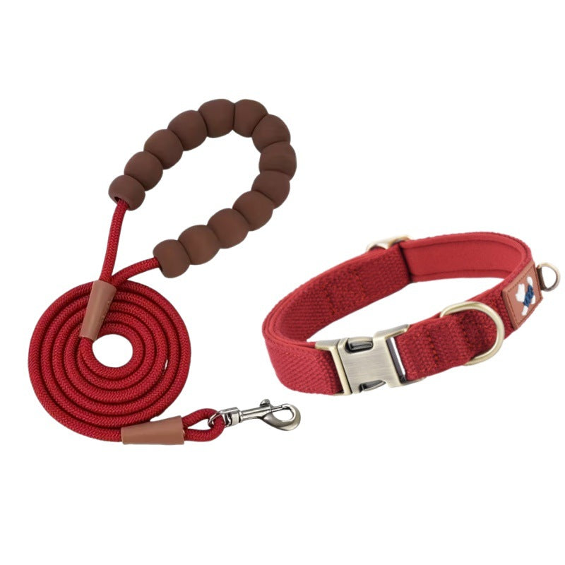 Dog Collar Webbing with Space Cotton Lining Adjustable Neck - dog product photo (view 9)