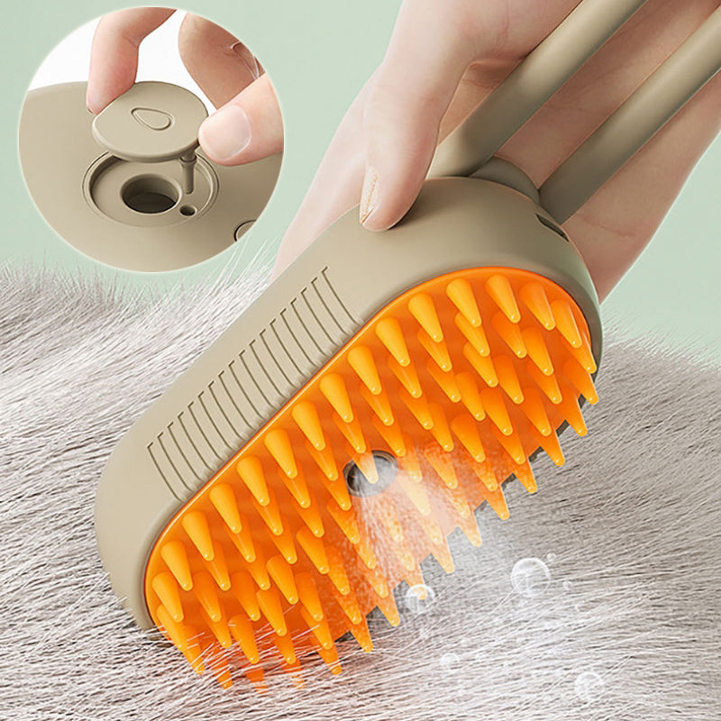 Steam Pet Grooming Brush - dog and cat product photo (view 4)