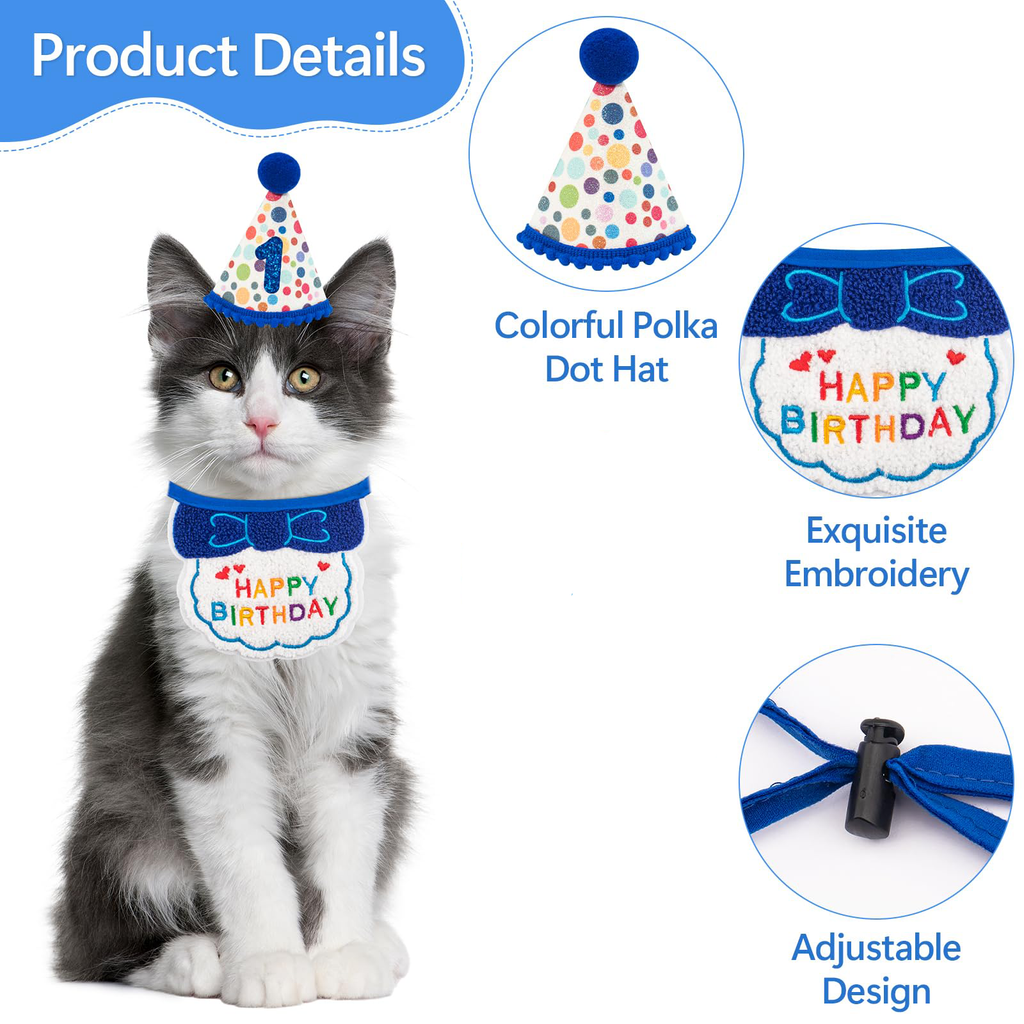 The Cat Birthday Set for the Four Seconds They Will Tolerate It - cat product photo (view 6)