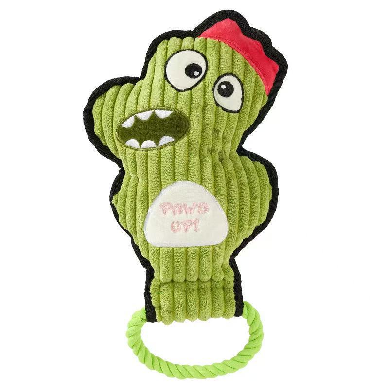 Crinkle and Squeaky Dog Toys & Tough Tug of War Set - dog product photo (view 10)