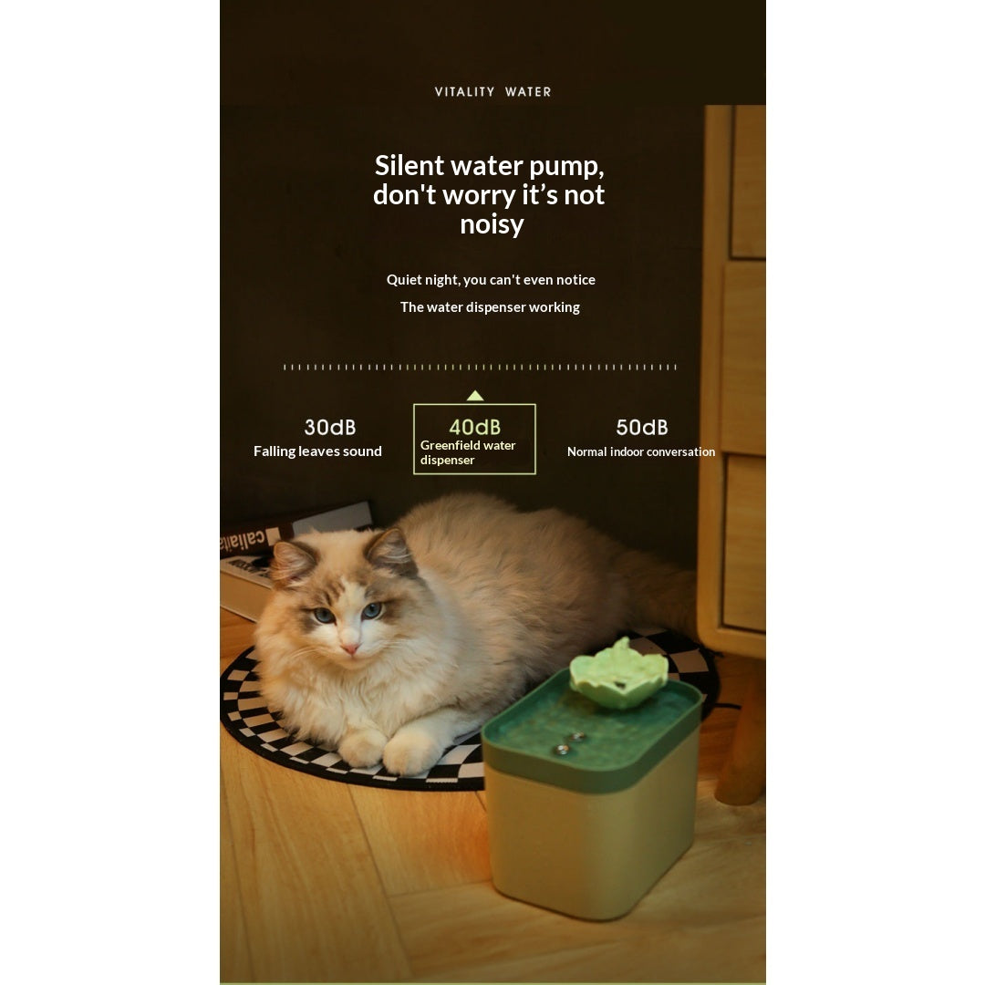 Silent Automatic Circulating Filtered Pet Water Fountain - pet product photo (view 9)