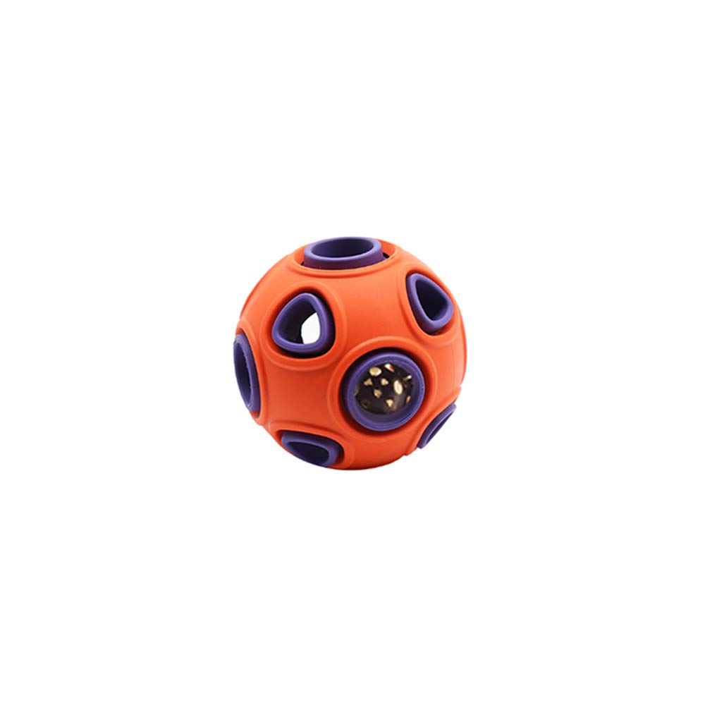 Dog Ball Toy, Dog Interactive Toy with Ring Bell Squeak - dog product photo (view 7)