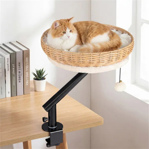 Desk Perch 360 Rotating Cat Bed - cat product photo (view 3)