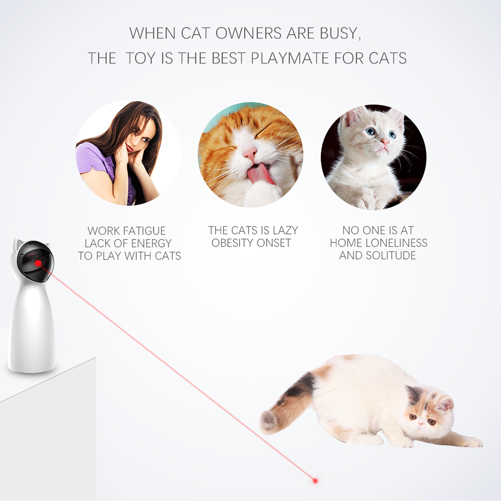 Automatic Laser Cat Toy Tower - cat product photo (view 4)