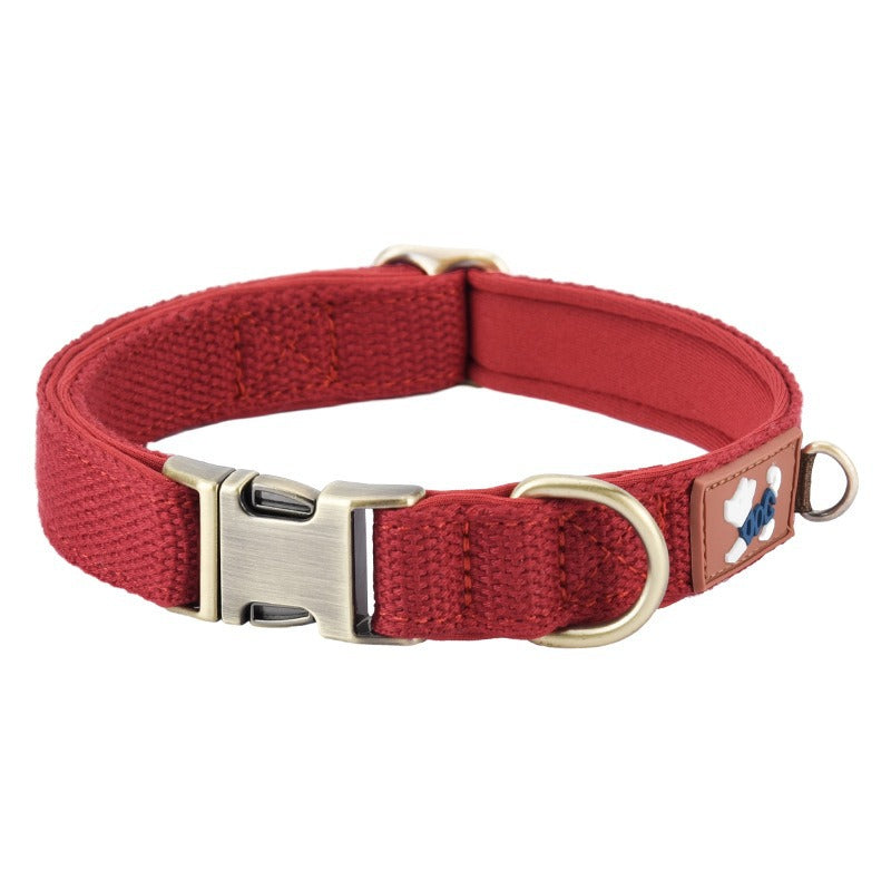 Dog Collar Webbing with Space Cotton Lining Adjustable Neck - dog product photo (view 6)