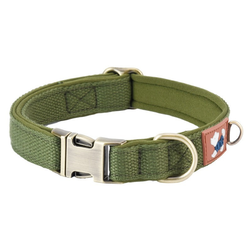 Dog Collar Webbing with Space Cotton Lining Adjustable Neck - dog product photo (view 4)