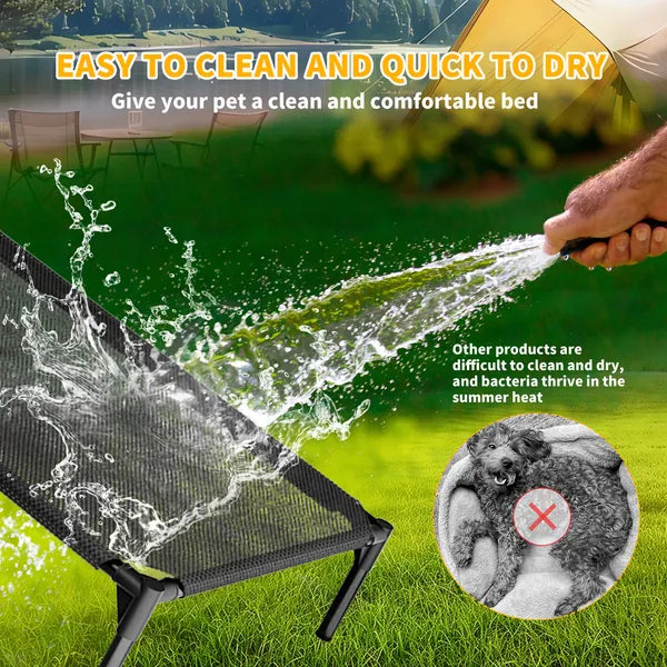 Elevated Mesh Bed for Pets Who Run Hot - pet product photo (view 6)