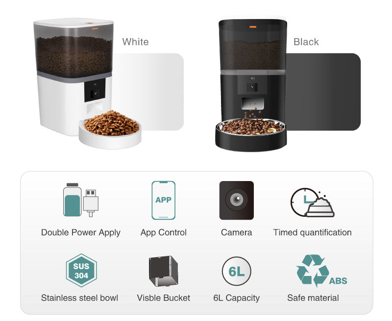 Automatic Pet Feeder with Camera - dog and cat product photo (view 3)
