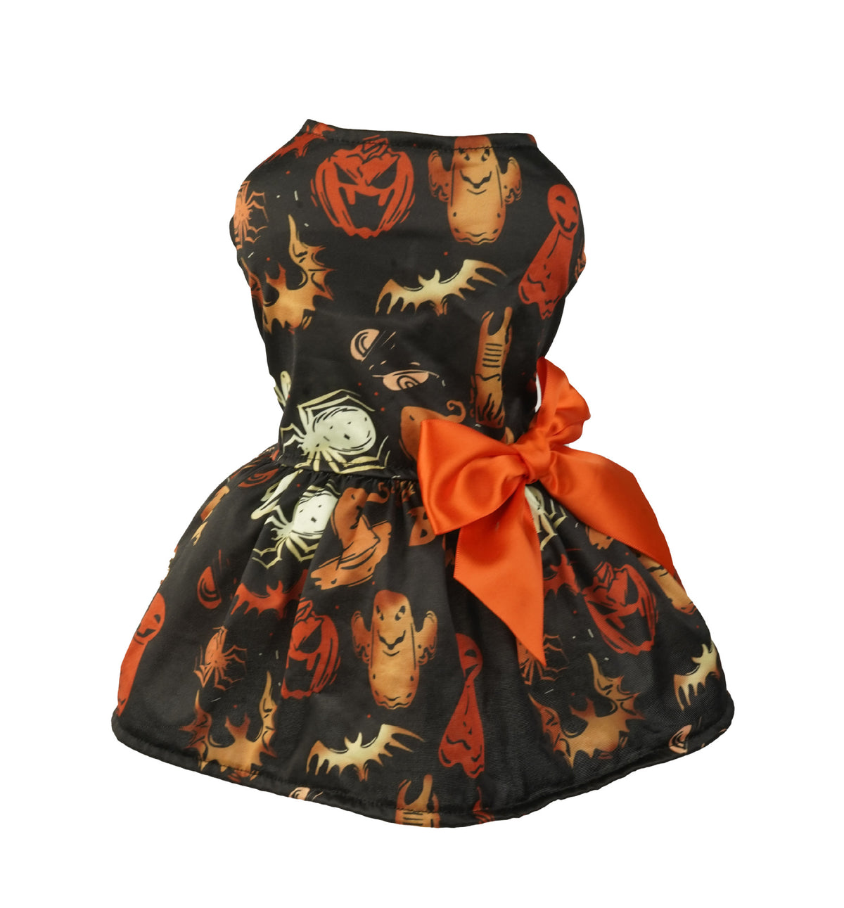 Pumpkin Print Dress for Small Dogs (view 3)