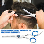 Professional Hair Cutting Thinning Scissors Barber Shears - pet product photo (view 4)
