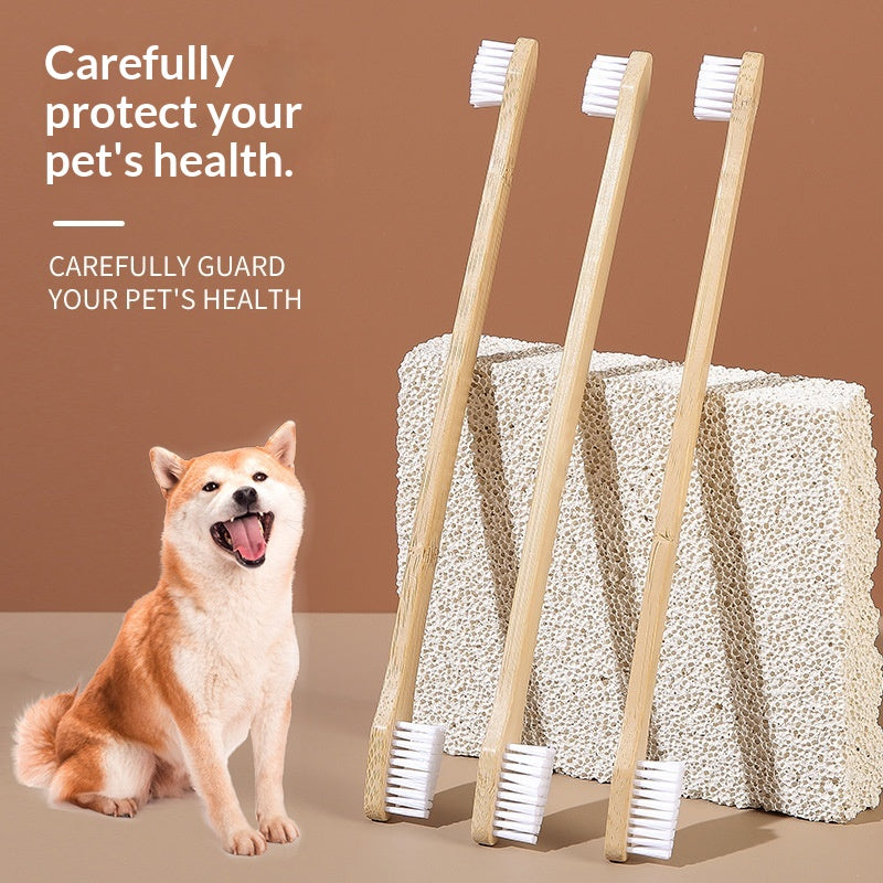Pet Dual-head Long-handled Toothbrush Universal for Cats - dog and cat product photo (view 3)