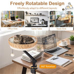 Desk Perch 360 Rotating Cat Bed - cat product photo (view 5)