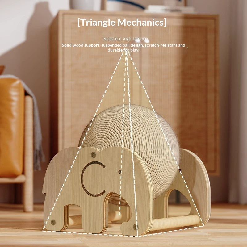 Ferris Wheel Sisal Cat Scratching Ball Roller Vertical Cat - cat product photo (view 4)