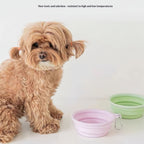 Pet Dog and Cat Folding Bowl Portable Dog Food Bowl - dog and cat product photo (view 3)