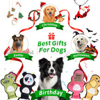 Crinkle and Squeaky Dog Toys & Tough Tug of War Set - dog product photo (view 8)