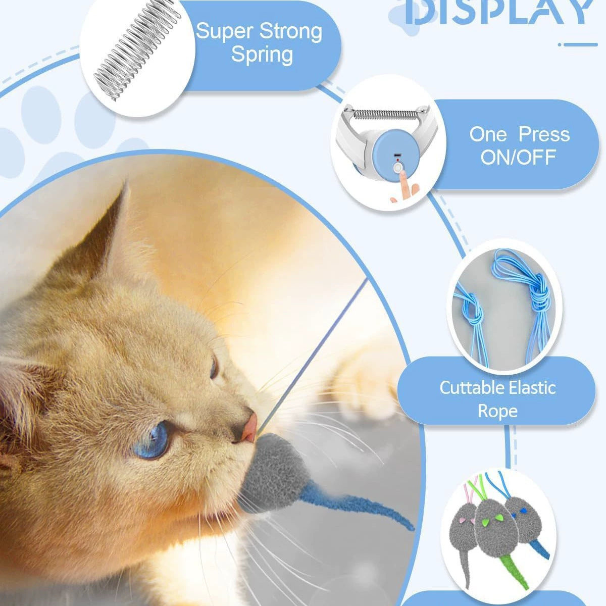 Sound Making Bird Cat Teaser Toy - cat product photo (view 5)