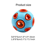 Dog Ball Toy, Dog Interactive Toy with Ring Bell Squeak - dog product photo (view 3)