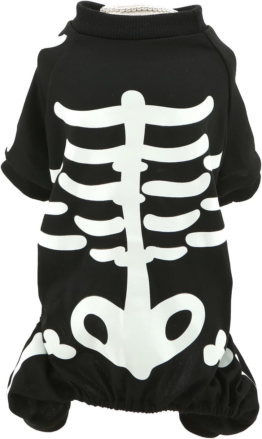 Glow-in-the-Dark Skeleton Costume for Small Dogs (view 3)