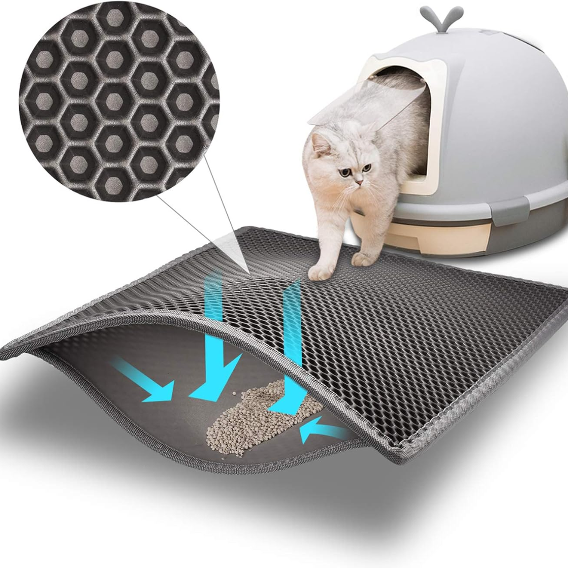 The Litter Mat That Ends the Kitchen Gravel Trail - cat product photo (view 2)