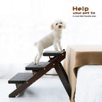 Wood Pet Stairs That Fold Into a Ramp - dog and cat product photo (view 2)