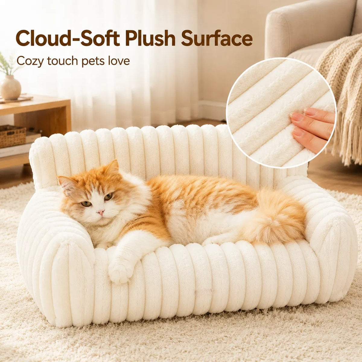 A Tiny Sofa, Because Your Cat Already Took the Big One - cat product photo (view 7)