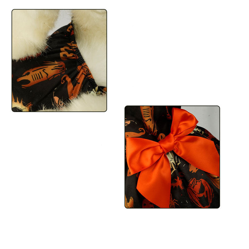 Pumpkin Print Dress for Small Dogs (view 4)