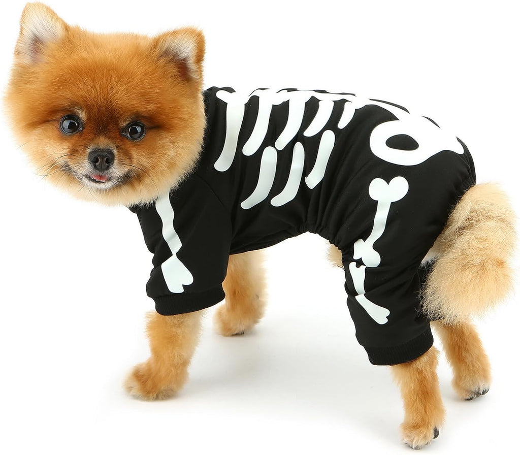 Glow-in-the-Dark Skeleton Costume for Small Dogs (view 4)