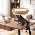 Desk Perch 360 Rotating Cat Bed - cat product photo (view 4)