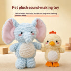 Big-eared Elephant and Little Yellow Duck Pet Toys - cat product photo