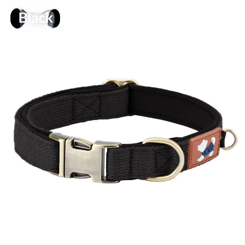 Dog Collar Webbing with Space Cotton Lining Adjustable Neck - dog product photo (view 7)
