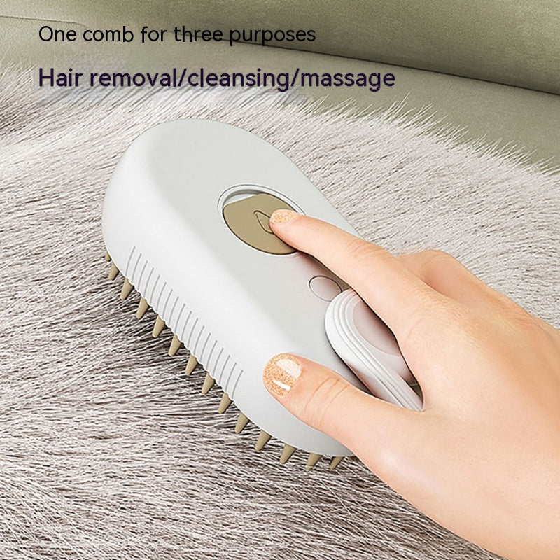 Steam Pet Grooming Brush - dog and cat product photo (view 8)