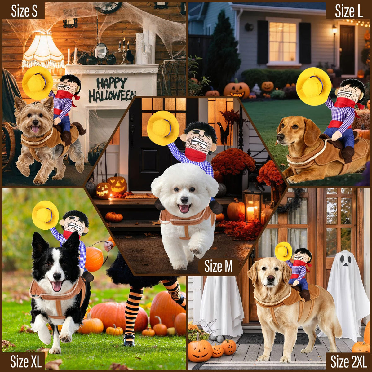 Cowboy Rider Costume for Dogs (view 5)