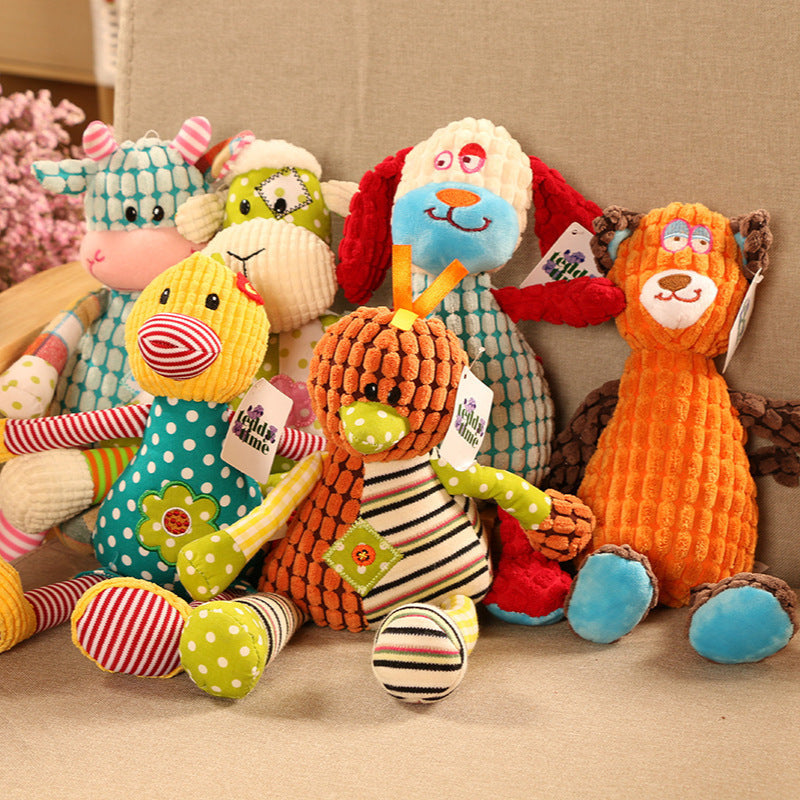 Creative Animal Patchwork Plush Toy - cat product photo