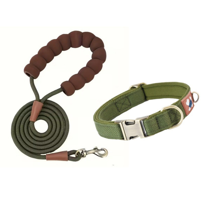 Dog Collar Webbing with Space Cotton Lining Adjustable Neck - dog product photo (view 8)