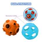Dog Ball Toy, Dog Interactive Toy with Ring Bell Squeak - dog product photo (view 5)